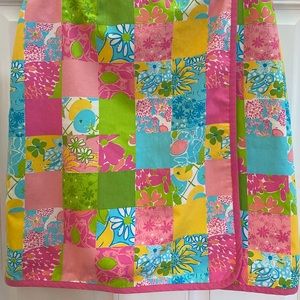 Lilly Pulitzer Reversible Patchwork Skirt 6 8 M